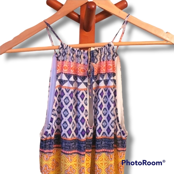 Sanctuary Colorful Halter Summer Dress - Picture 5 of 9